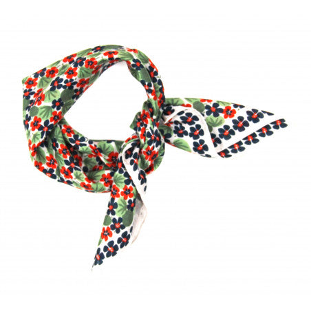 Apaszka jedwabna Capucine marine mała