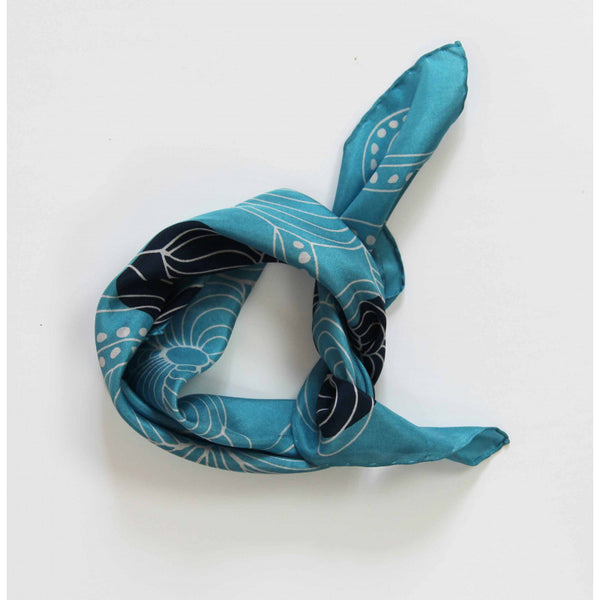 Apaszka jedwabna Mandalay Blue mała