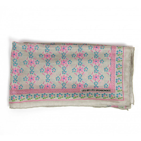 Apaszka jedwabna Natasha Rose/Fuchsia mała