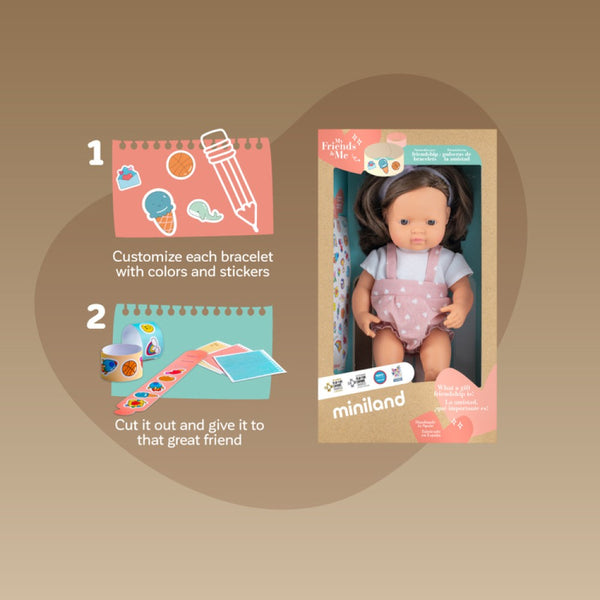 Lalka dziewczynka 38 cm Europejka