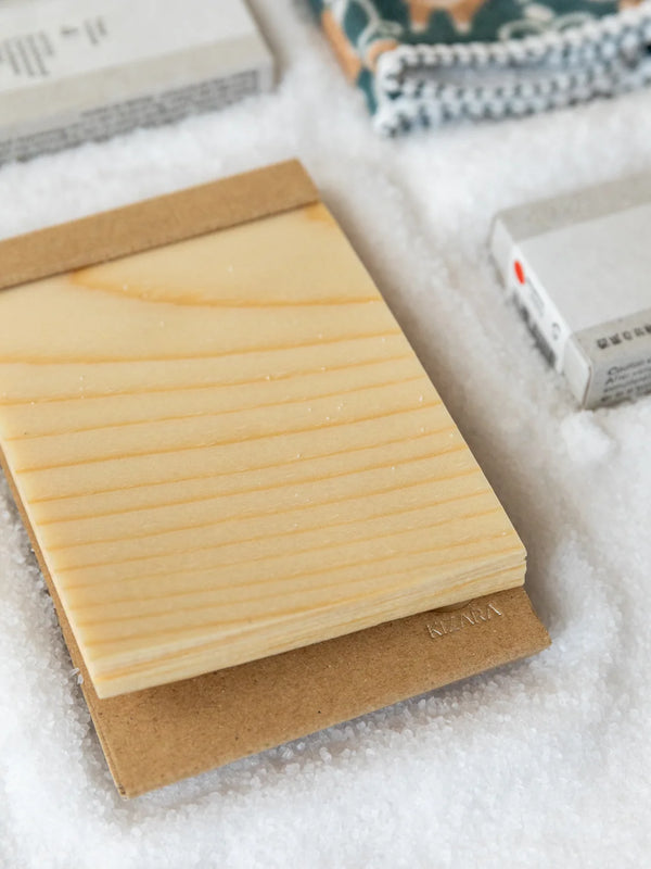 Notes Kizara Wood Sheet Memo Pad Small
