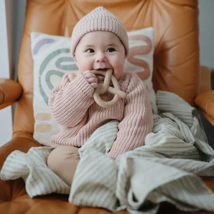 Silikonowy Gryzak Pretzel natural