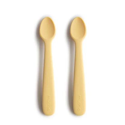 Łyżeczki Silikonowe do nauki samodzielnego jedzenia 2-Pack daffodil