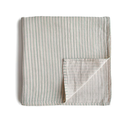 Otulacz z organicznej bawełny Sage Stripe