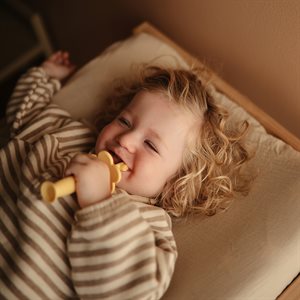 Szczoteczka do Nauki Mycia Ząbków Flower Pale Daffodil