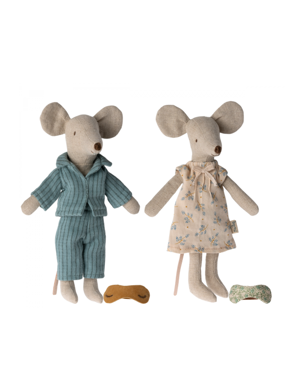 Myszki mama i tata w opakowaniu po cygarach