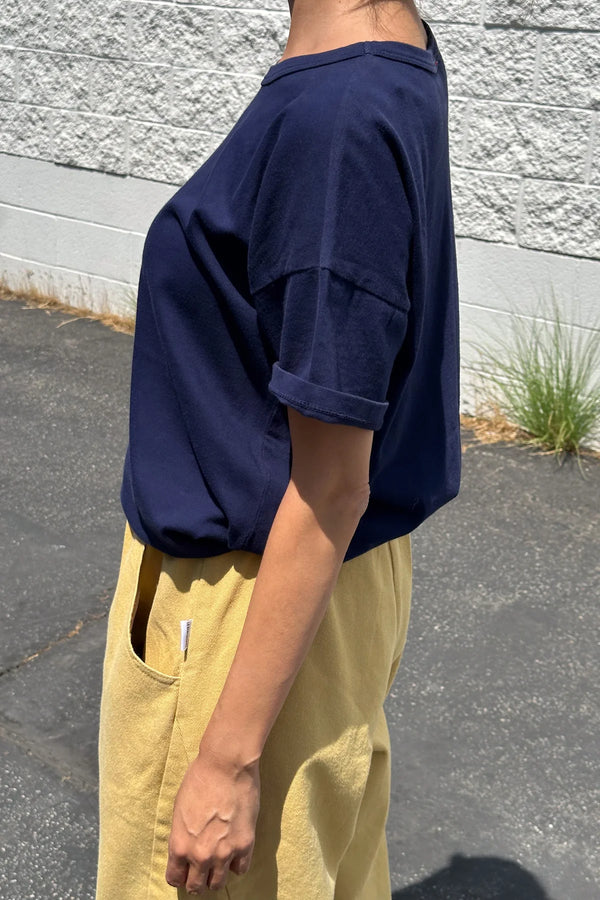 Bawełniany T-shirt Her Tee, Navy