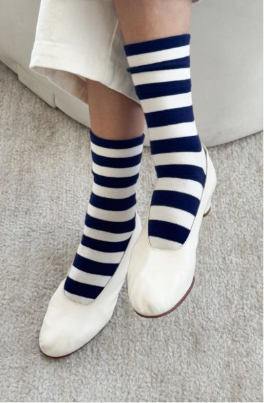 Skarpety Wally Socks Wide/Navy stripe