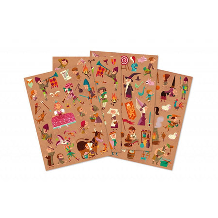 Naklejki Wielorazowe Średniowiecze