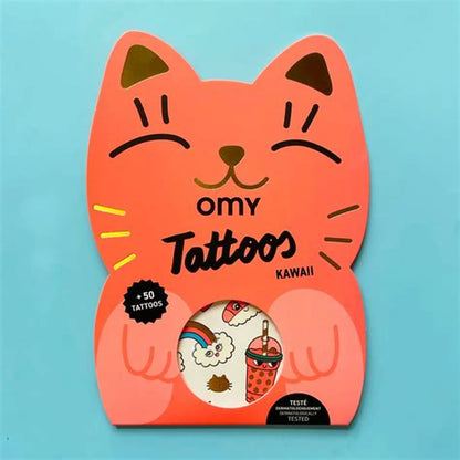 Tatuaże dla dzieci 50 sztuk - Kawaii