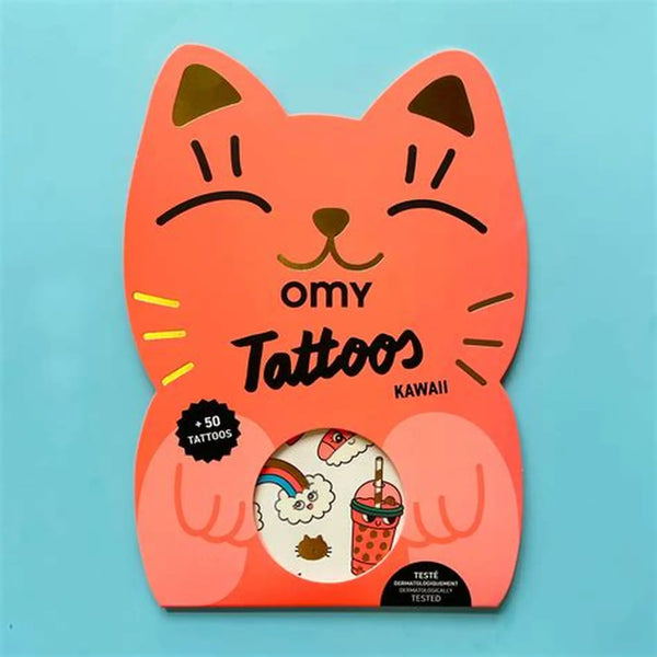 Tatuaże dla dzieci 50 sztuk - Kawaii