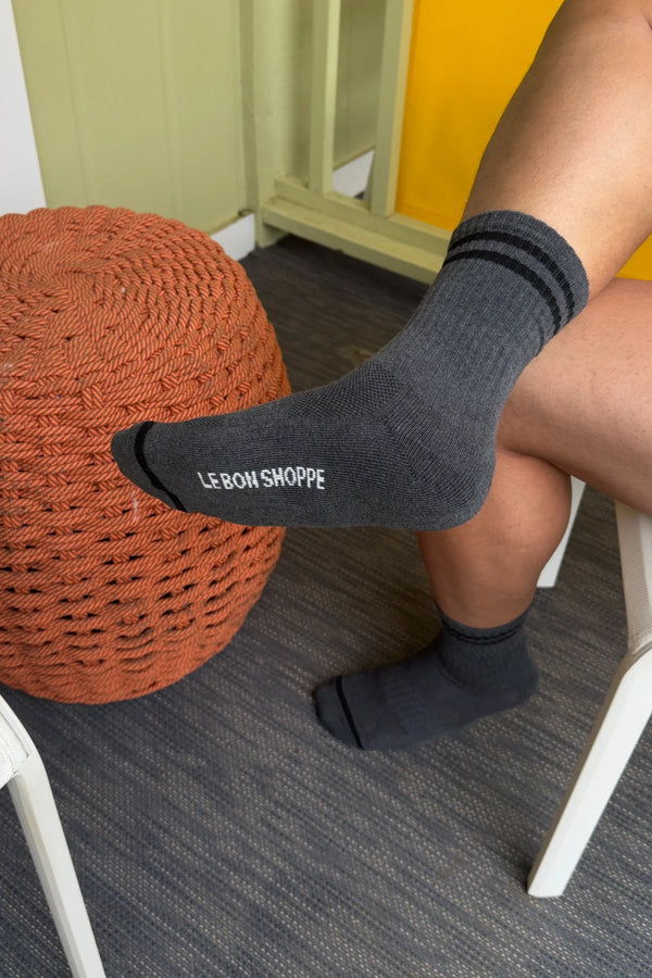 Skarpety Extended Boyfriend charcoal Le Bon Shoppe
