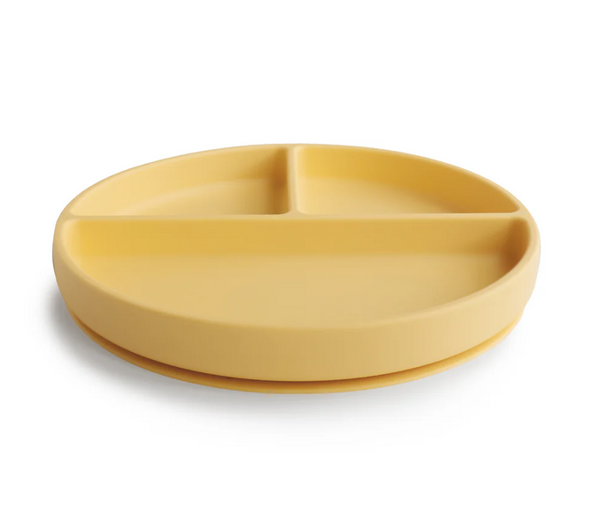 Mushie Talerzyk Silikonowy z Przyssawką Pale Daffodil