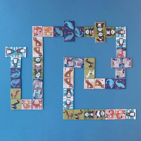 Gra Domino Pingwinek i Przyjaciele