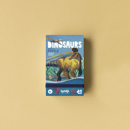 Puzzle Kieszonkowe z Grą Obserwacyjną Dinozaury
