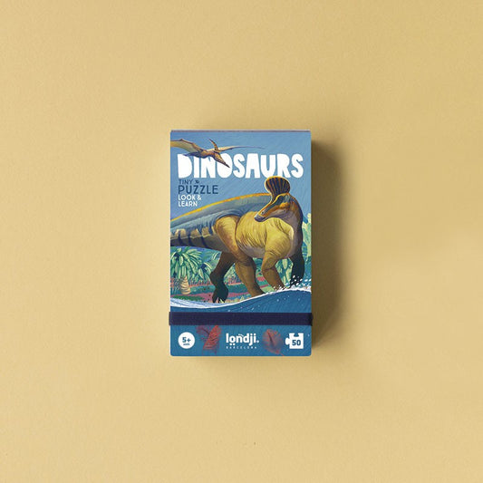 Puzzle Kieszonkowe z Grą Obserwacyjną Dinozaury
