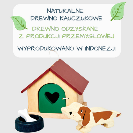 Drewniane figurki do zabawy - pieski