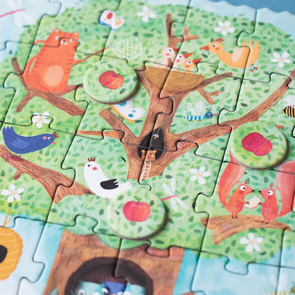 Puzzle kieszonkowe z grą obserwacyjną Jabłonka