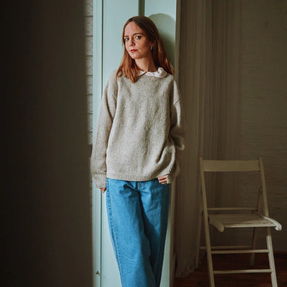 Sweter The Laine speckled midnight