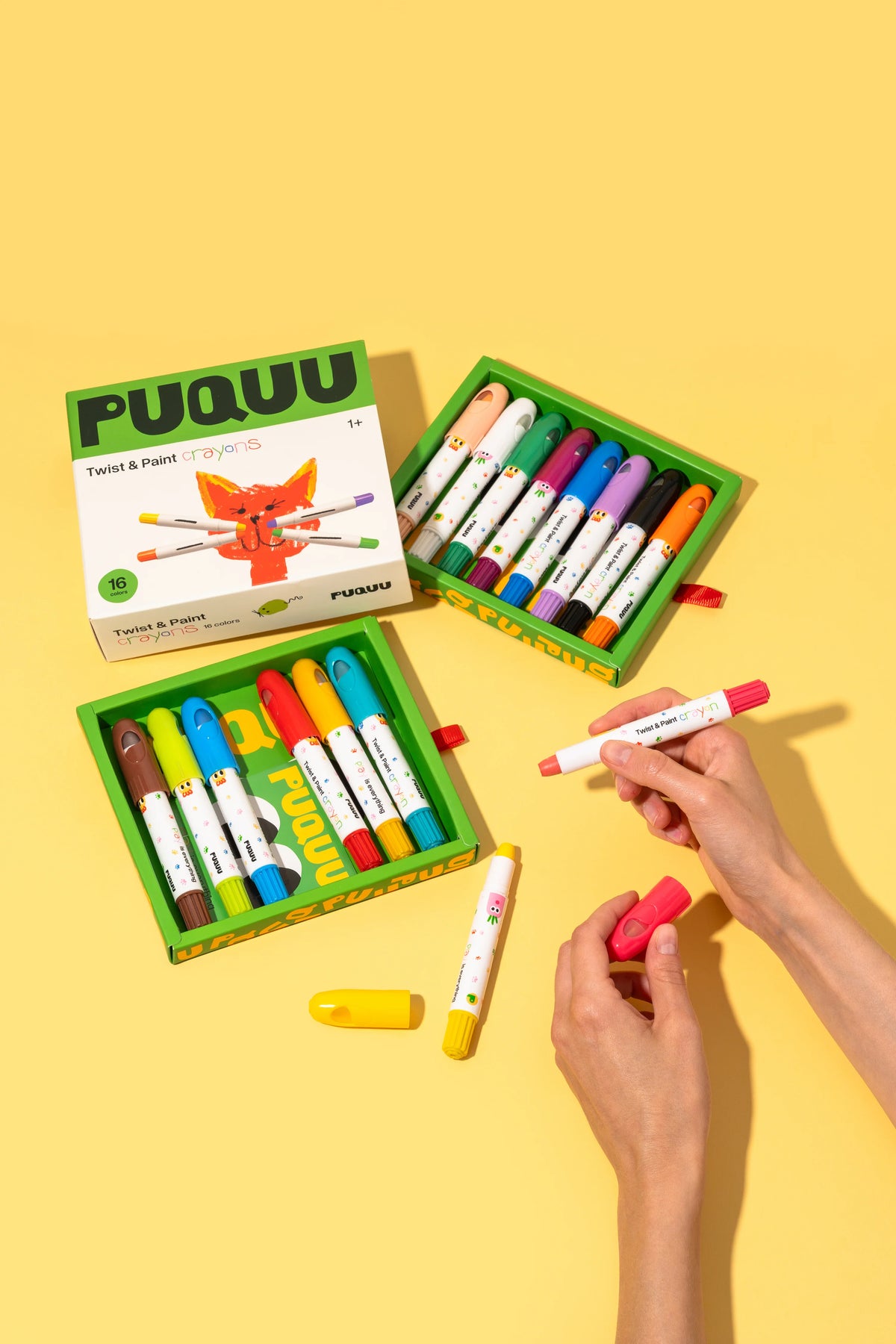 Kredki Twist & Paint Crayons 16 szt. - PUQUU