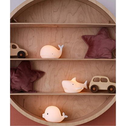 Zestaw Mini Lampki Morskie Silikonowe Białe 3 szt. - Rabbit & Friends