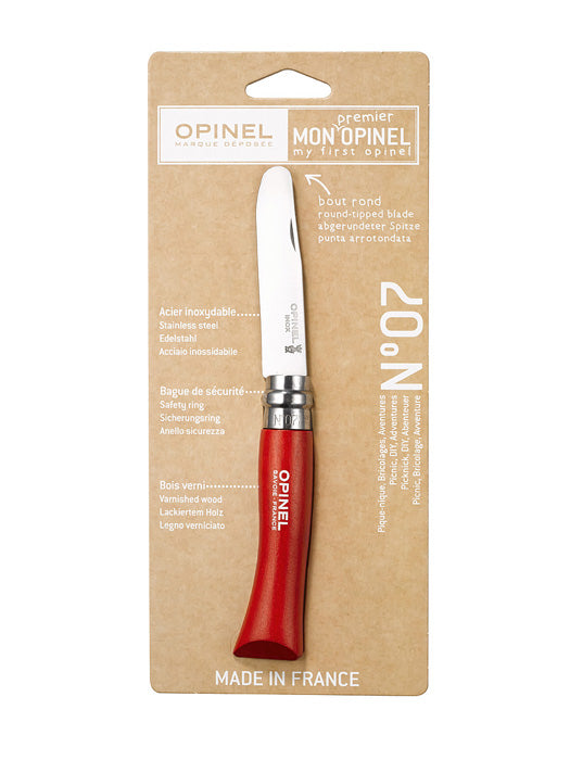 Nóż My First Opinel 07 Czerwony