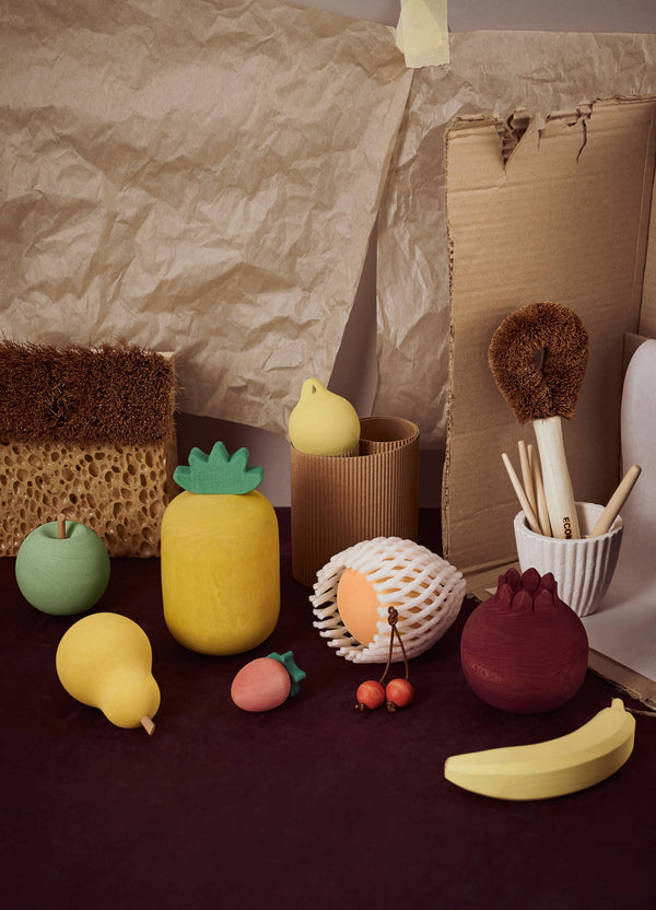 Klocki z drewna Owoce