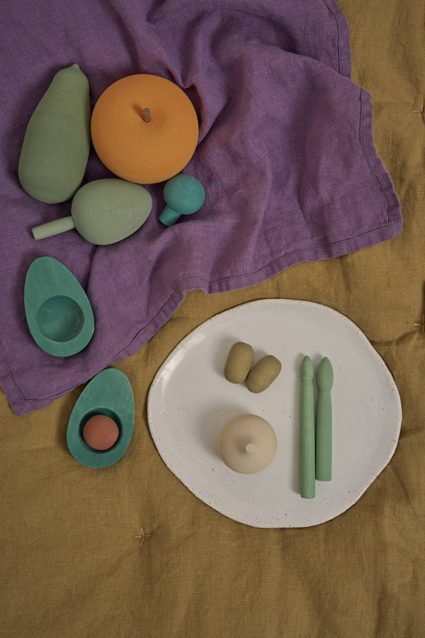 Klocki z drewna Warzywa