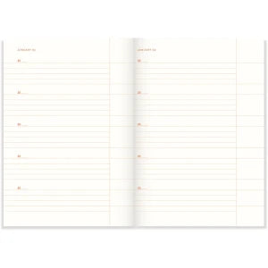 Notes Jedna linijka dziennie szmaragd lniany