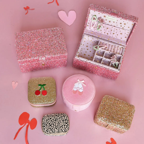 Szkatułka na biżuterię Confetti Glitter Large Jewellery Box