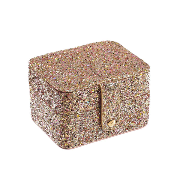Szkatułka na biżuterię Confetti Glitter Gold Jewellery Box