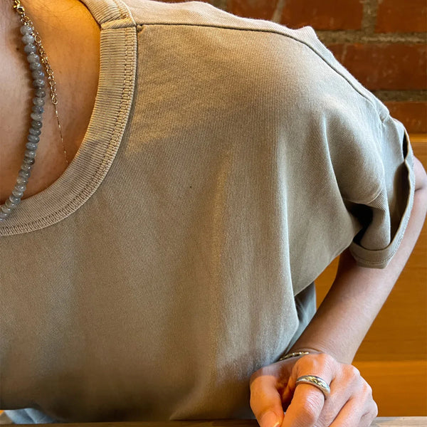 Bawełniany T-shirt Her Tee, Sage