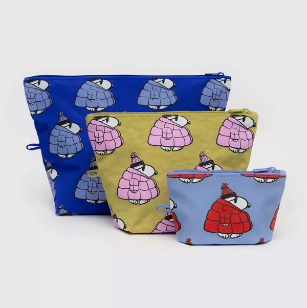Saszety Go Pouch Set Puffer Snoopy