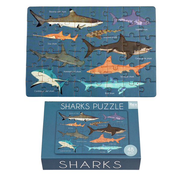 Mini Puzzle 48 el. - Rekiny