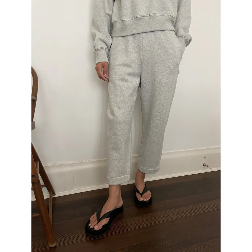 Spodnie bawełniane Barrel Joggers grey