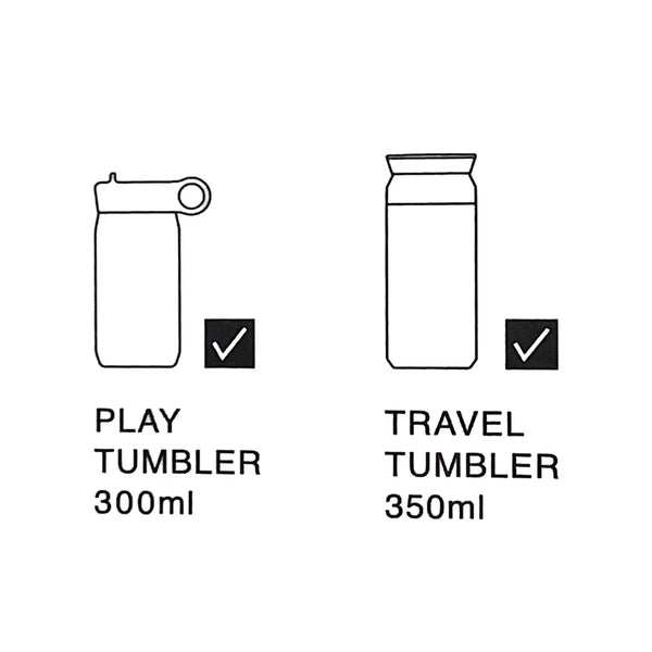 Pasek do bidonów Kinto Tumbler Stripe 70 mm black