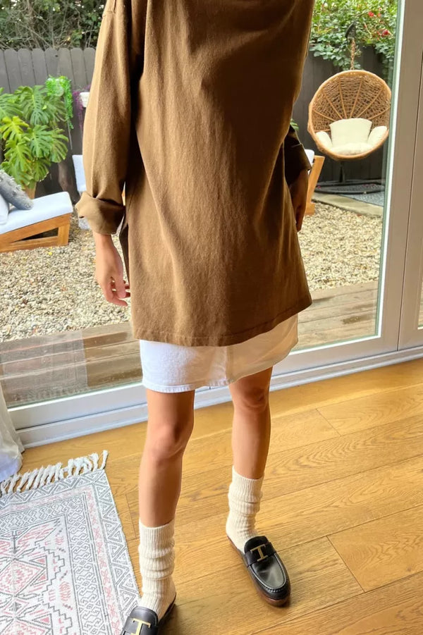 Sunday Tee longsleeve, Tobacco