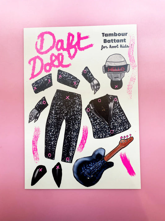 Zestaw DIY Lalka z papieru Daft Doll