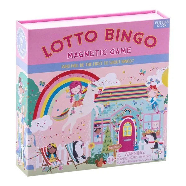 Tęczowe wróżki Bingo gra magnetyczna