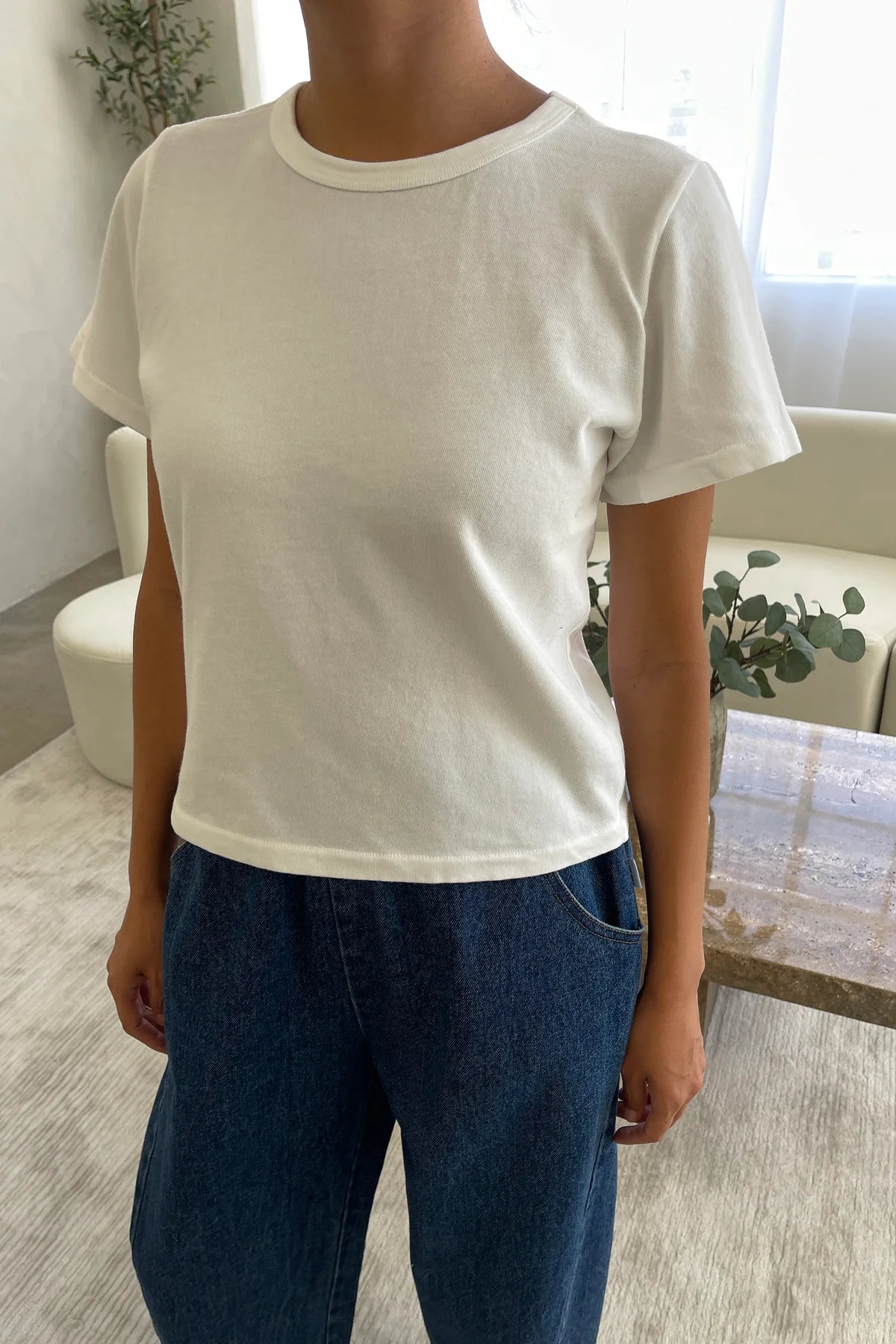 The Little Boy Tee – t-shirt vintage white