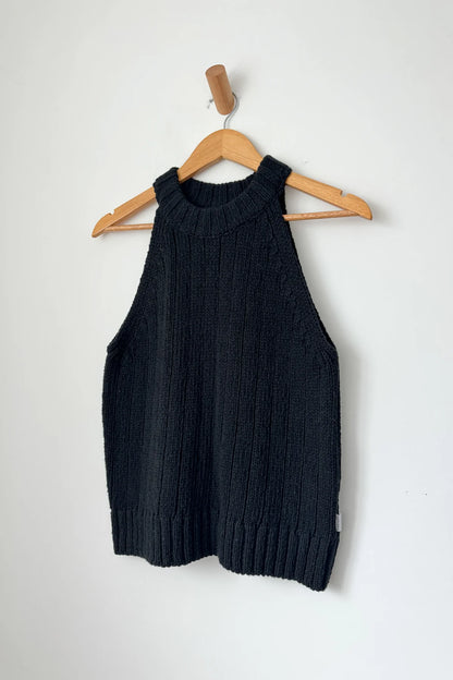 Top Claire Cotton Sweater Tank black