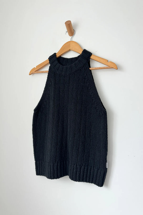 Top Claire Cotton Sweater Tank black