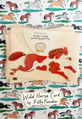 Kartka Wild Horse Painted Brown