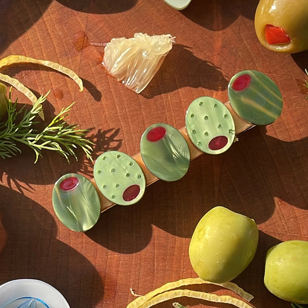 Spinka Olive alligator clip